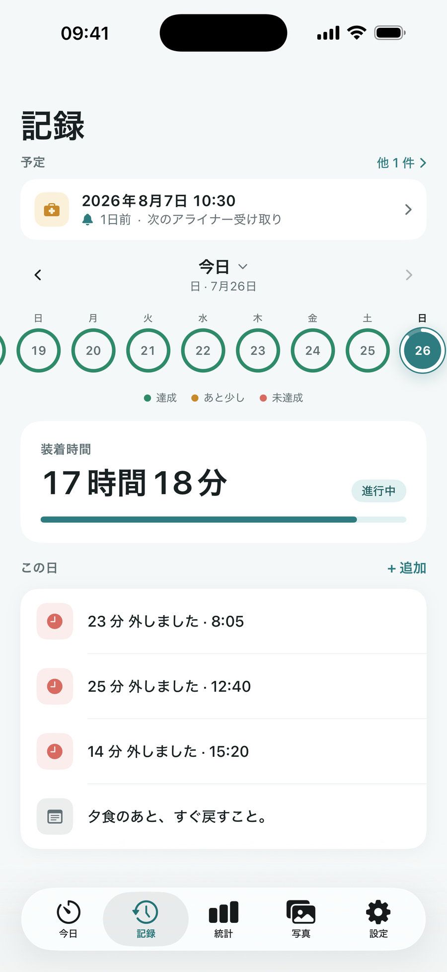 信頼できる記録
